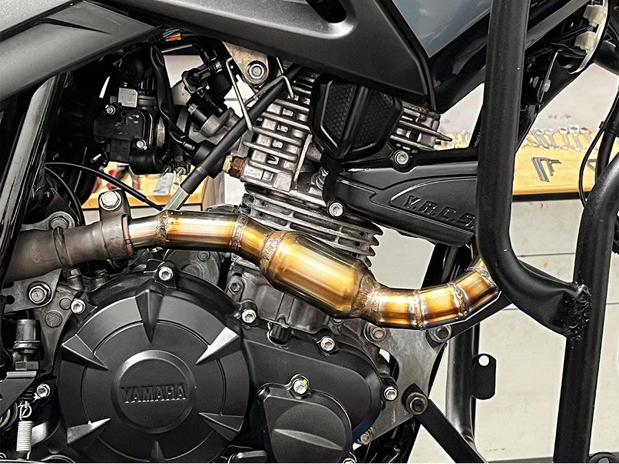 Curva coletora inox Yamaha Crosser 150 - MTG
